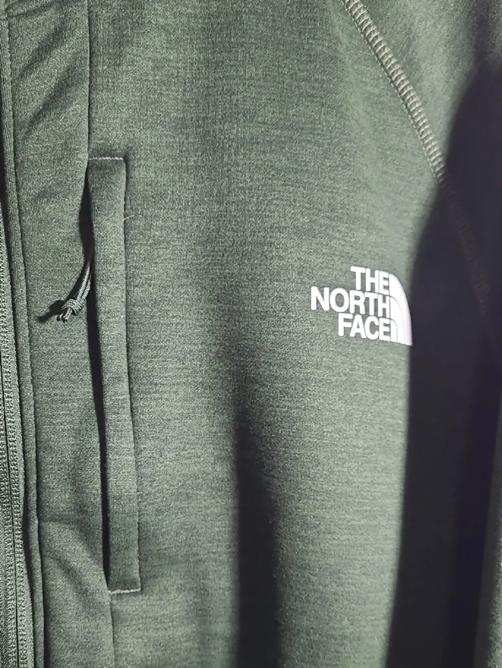 The North Face Men's Forest Green Full-Zip Hoodie